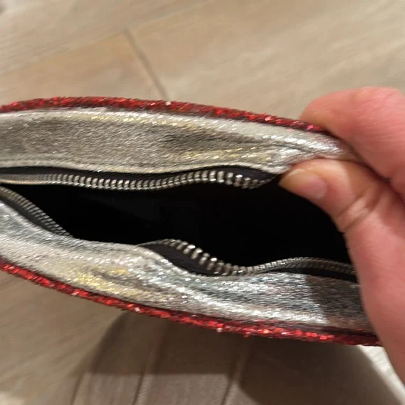 Bari Lynn accessories rainbow shoulder bag with sparkly design - Picture 3 of 4